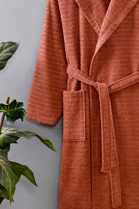 Mijölnir Bata de baño con capucha Rojo Teja 2XL Mijölnir Bata de baño con capucha Rojo Teja 2XL